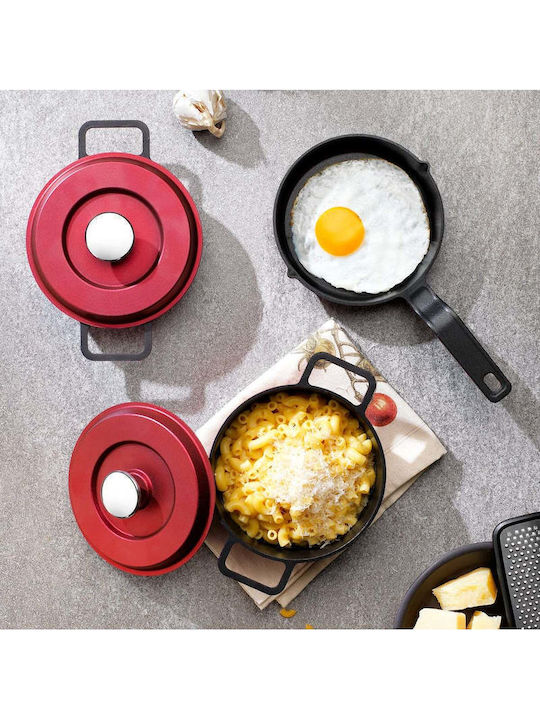 SteweHome Cast Iron Cookware Set 5 Pieces