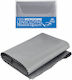 Premium Microfiber Cloth Glasses 220g In A Case Gray 18x15