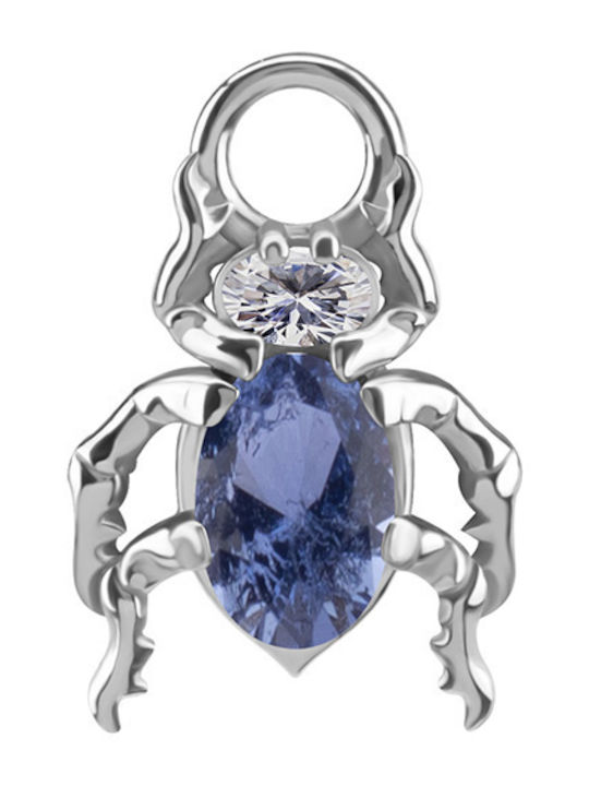 Crazy Needles Charm in Silver