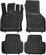 Skoda Octavia 2024+ Liftback Facelift Except Hybrid Black Rubber Car Mats Raised Sides Rezaw Plast 4 Pieces