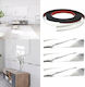 Dekorative Klebebänder Streifen 1.2cm Pvc 12mm Chrom Selbstklebend 10 Meter