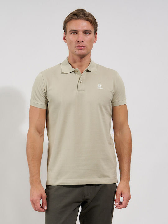 Admiral Polo Short Sleeve Blouse Beige