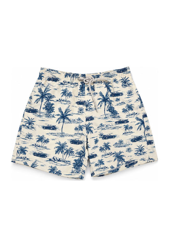 MC2 Gustavia Men's Swimwear Shorts White with P...