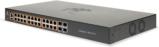 Cambium Networks EX1028-P Managed L2 PoE+ Switch με 24 Θύρες Gigabit (1Gbps) Ethernet και 4 SFP Θύρες