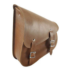 Longride Swingarm Tasche Glattes Braunes Leder