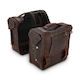 Burly Voyager Throwover Satteltaschen Dunkel Eiche