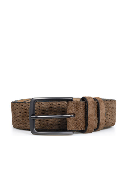 Venturi Herren Gürtel Leder Braun