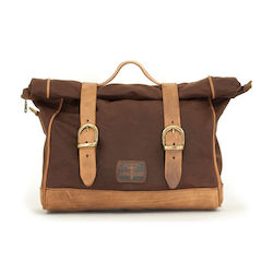 Longride ''old Chopper'' Waxed Cotton Saddlebag Marron Brown