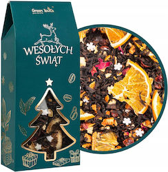 Black Christmas Tea In A Box Winter Time Sugar Snowflakes 60 G