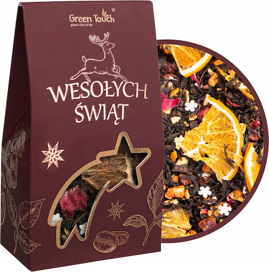 Schwarzer Weihnachts-Tee In Einer Box Winterzeit Zucker Schneeflocken 40 G