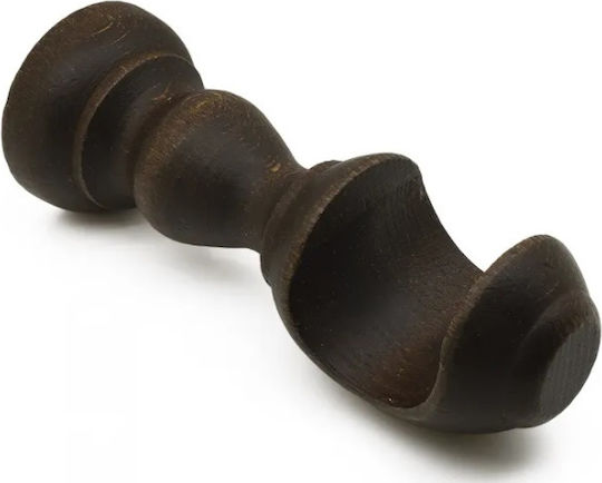 Import Hellas Sockel der Vorhangschiene Wand aus Hölzernem Braun 2 Stück