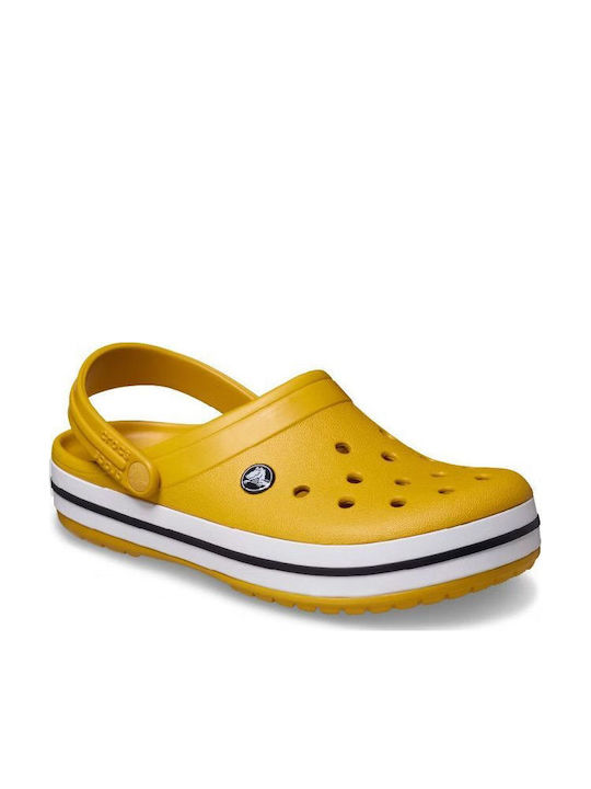Crocs Crocband Damen Holzschuhe Gelbe