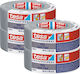 Tesa Adhesive Fabric Tape Silver 50mx50mm 4pcs