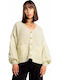 Damen Baumwoll Pullover Gelb