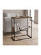 Rectangular Side Table Tenol Wooden Light Walnut W55xD25xH62cm