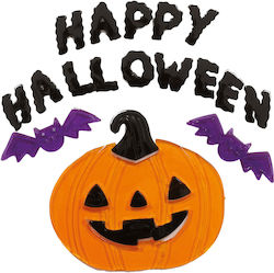 Gel Window Decoration Happy Halloween Pumpkin