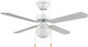 Trio Lighting Ventilator De Tavan 106.5cm Cu Lentile De Mărire Negru