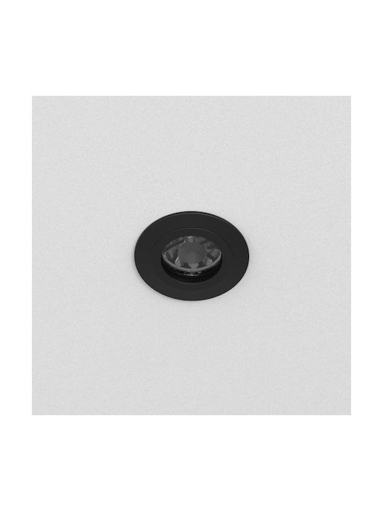 KT Lighting Χωνευτό Σποτ με Ντουί GU10 Μαύρο