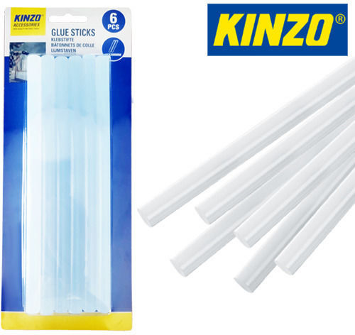 Kinzo-79751 Set 6 Pieces Hot Glue Gun Sticks 11x200mm Grundig