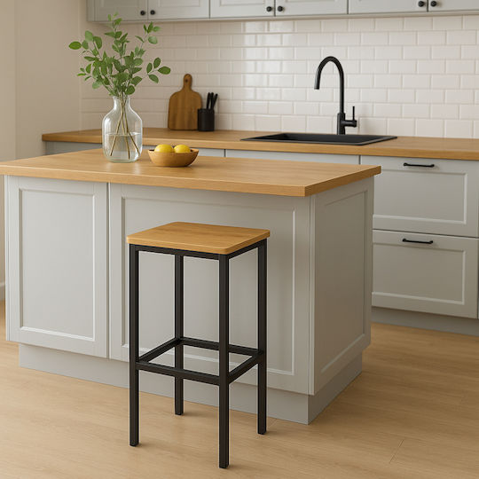 Σκαμπό Μπαρ Oak 40x30x65εκ.