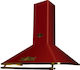 Kaiser Chimney Vent Hood 86.5cm Red A 9315 RotEm Eco
