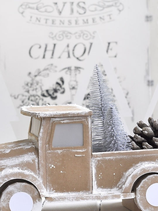 Decorative Silver Christmas Trees 8cm 2pcs