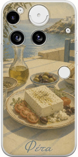 Kalokairi Collection Case Feta Nothing Phone 3 5g Flexible TPU Transparent Silicone