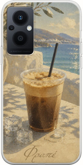Θήκη Kalokairi Collection Φραπέ Oppo Reno 8 Lite Flexible Tpu Διάφανη Σιλικόνη