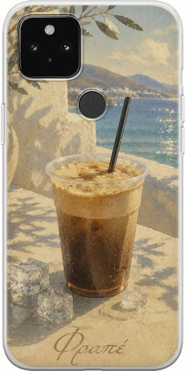 Kalokairi Collection Frappe Case Google Pixel 5a 5G Flexible TPU Transparent Silicone
