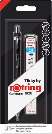 Rotring Tikky 0.5 Mechanischer Bleistift + 0.5 Hb Graphit