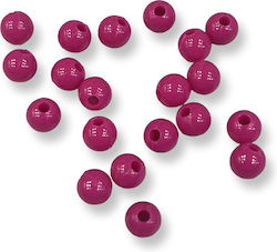 Acryl Perlen Runde Fuchsia 6mm Loch 1.5mm – Packung 150 Stück