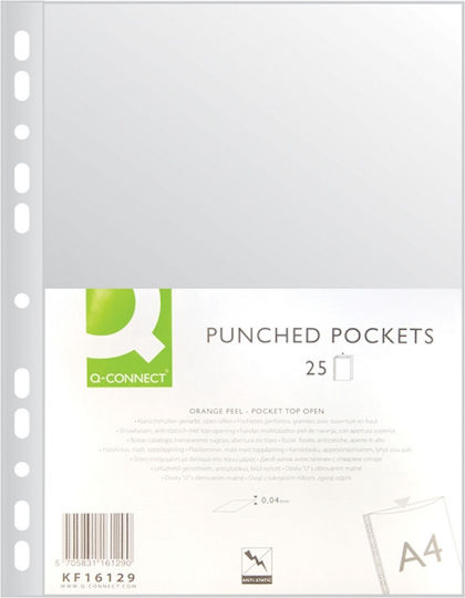Pea-grain Pouch A4 40mic Q-connect 25pcs Kf16129