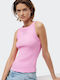 Women's Sleeveless Blouse Pink