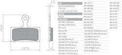 Спирачни Накладки За Велосипед Brenta Подходящи За E-bike Shimano Xtr Br-m9000 Br-m9020 Br-m987 Br-m988 Br-m985 Xt Br-m8000 Br-m785 Slx Br-m7000 Br-m675 Deore Br-m615