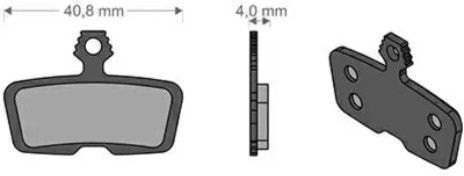 Brenta Спирачни Накладки За Велосипед E-Bike Mtb Road Electric Подходящи За Avid Code 2011-2014 Code R Sram Code Rsc R 2017 Guide Re Максимална Висока Топлоустойчивост Br223