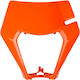 Ufo Front Lamp Cover Ktm Exc/exc-f Tpi '20-23 Orange Color Oem Pattern