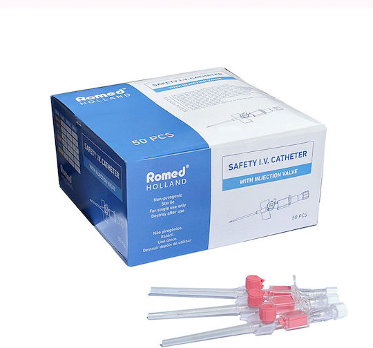 Romed Safety Venous Catheters Infusion Valve 20g 1.3x45mm S-ivcath-20g