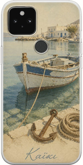 Husă Kalokairi Collection Barcă Google Pixel 4a 5G TPU Flexibil Silicon Transparentă