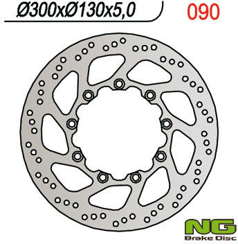 Front Brake Disc Kawasaki Kle 500 '91-'03 300x130x5 9x10.5mm Ng