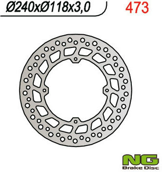 Front Brake Disc Honda Cr Xr '84-'94 240x118x3 Mm 4x6.5 Mm