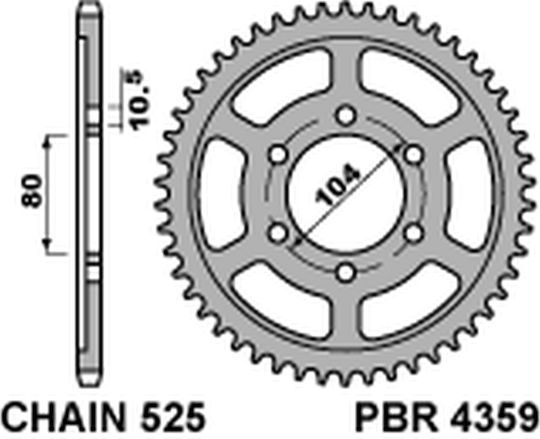 Pbr Jtr1489 44 Pinion Spate Oțel Durabil Puternic Ușor Durabil