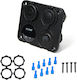 Universal Built-in Panel 1 On-off Button 2 Usb Chargers 4.2a 12v Output Cigarette Lighter Socket Voltmeter
