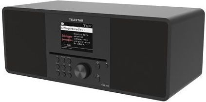 TELESTAR Ηχοσύστημα 2.0 Top 300 5700300 15W με CD Player, WiFi και Bluetooth Μαύρο
