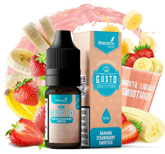 Omerta Fertiges E-Liquid Nachfüllung Banana Erdbeere 6mg 10ml