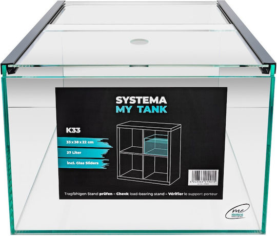 me Aquaristic Ενυδρείο Ψαριών Χωρητικότητας 27lt 33x38x22εκ.