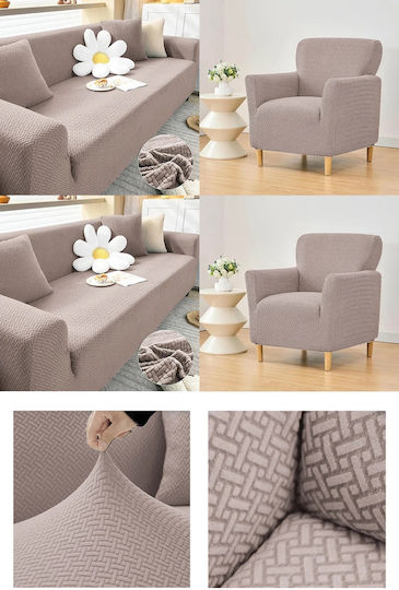 SteweHome Set of Elastic Living Room Covers Geometric 180x230cm