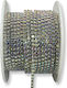 Ab Crystal Chain 2.5mm Silver-Plated – 1 Meter