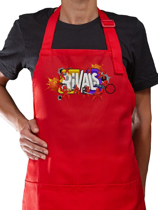 Koupakoupa Roblox Rivals Kitchen Apron Red 22x40cm KP 33203 Apron Red