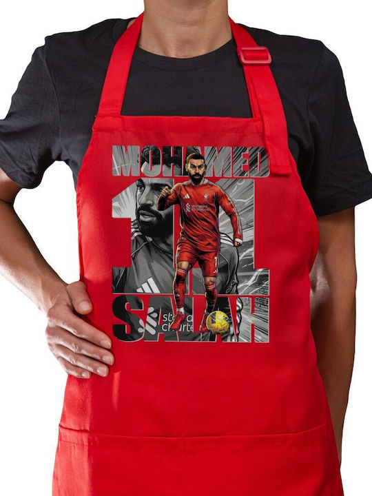 Koupakoupa Mohamed Salah Мъжка Кухненска Престилка Червена 22x40см KP_33471_apron-red