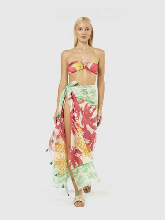 Γυναικείο Παρεό Verde 180x90cm Tropical 08-0000210-multi Πολυχρωμο
